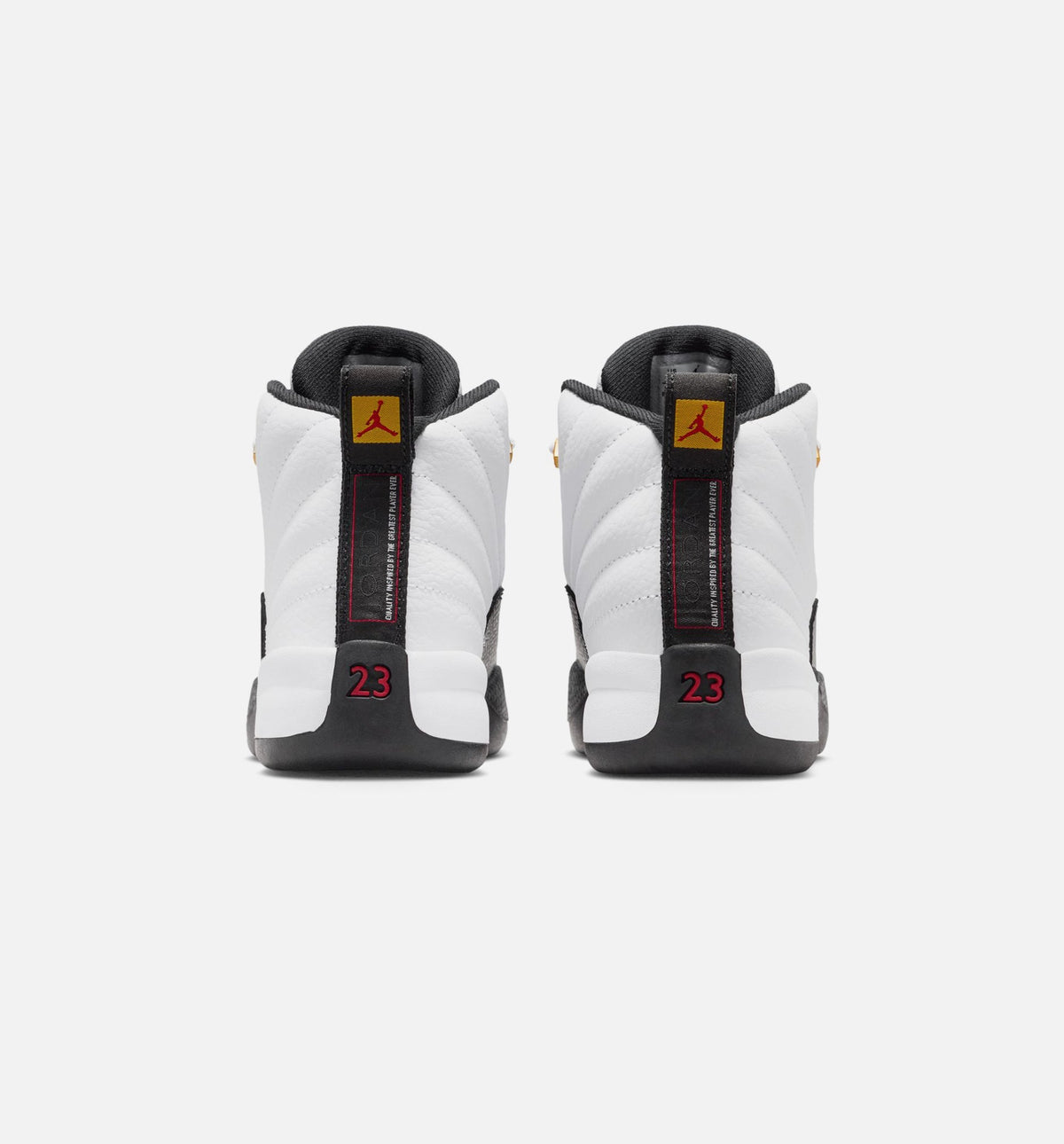 Air Jordan 12 Retro Taxi Preschool Lifestyle Shoes - White/Black/Taxi Yellow