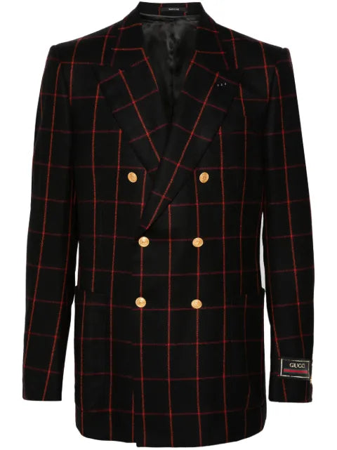 Gucci logo-patch blazer