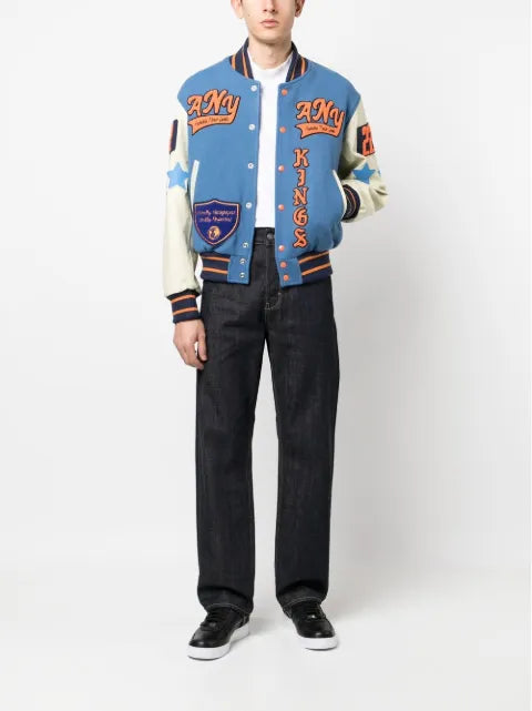 Awake NY lion-patch sport jacket