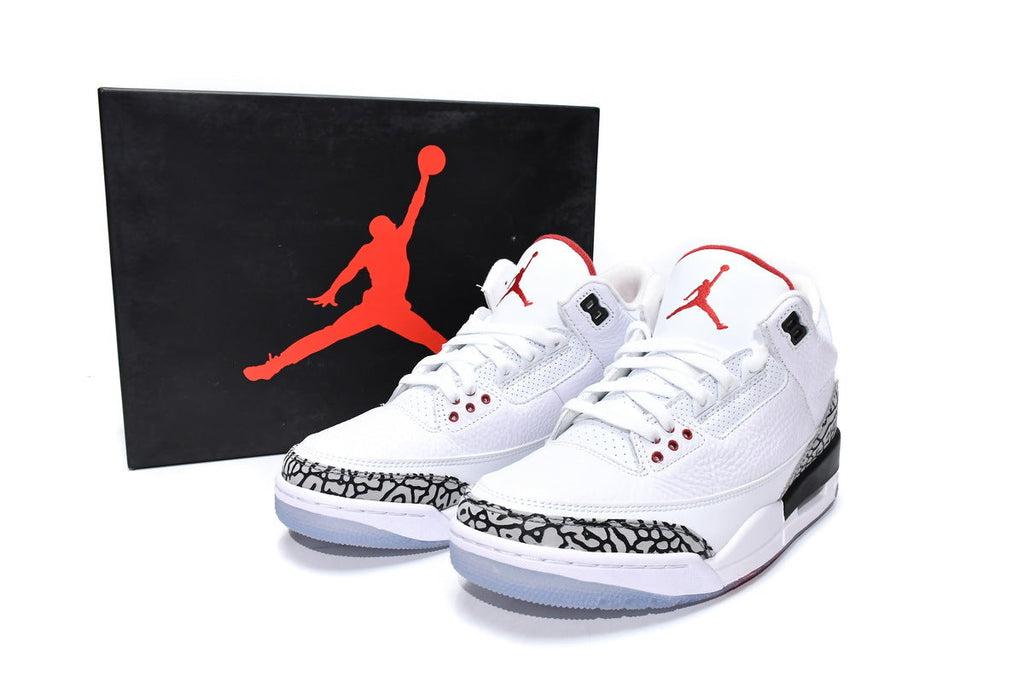Jordan 3 Retro Free Throw Line White Cement Reps Sneakers 923096-101
