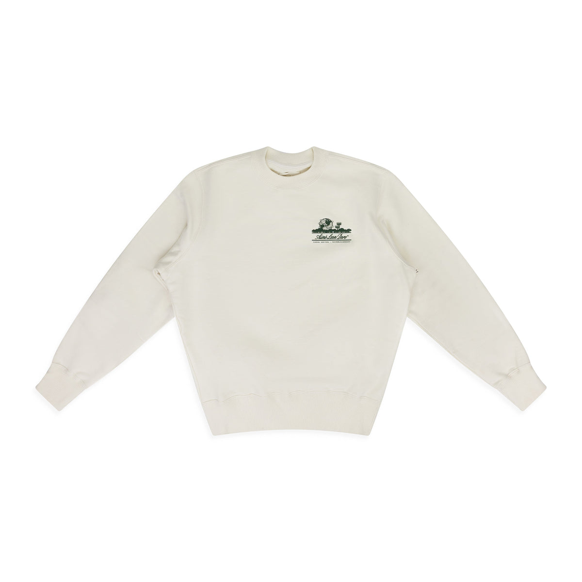 White Unisphere Crewneck Sweatshirt