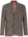 ETRO notched-lapels check-pattern blazer