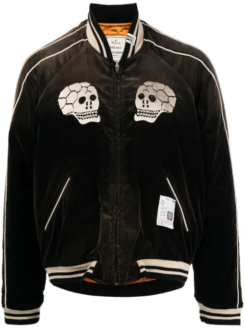 Maison MIHARA YASUHIRO Souvenir velvet bomber jacket