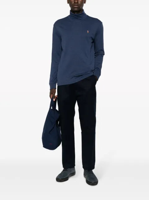 Polo Ralph Lauren logo-embroidered roll-neck jumper