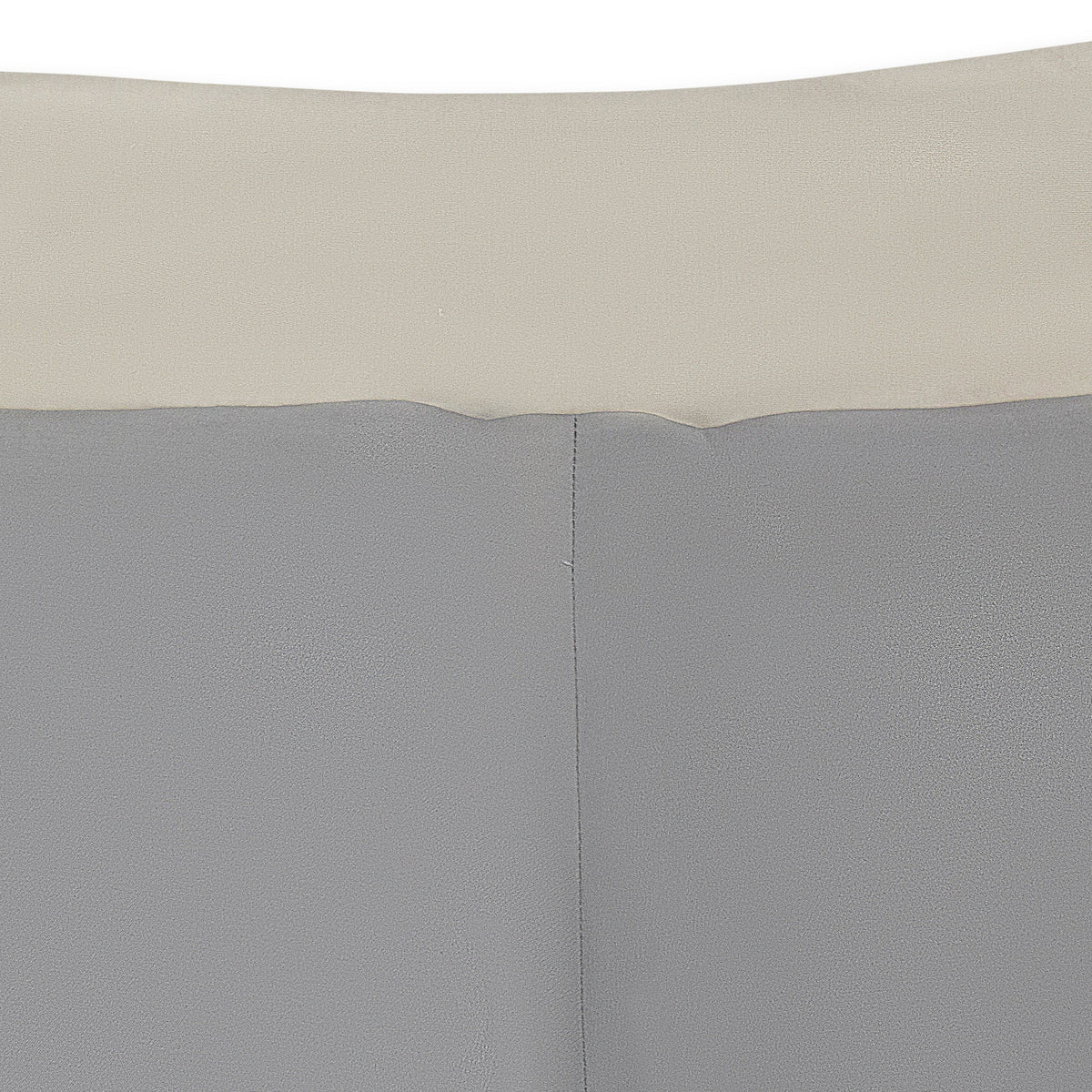 SATIN AND MUD DYED JERSEY SILVER SHORTS