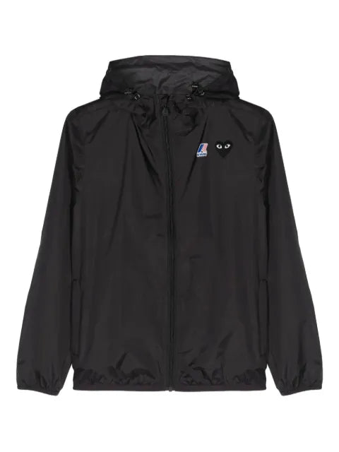 Comme Des Garçons Play x K-Way logo-patch hooded jacket