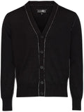 MM6 Maison Margiela single-stitch fine-knit cardigan