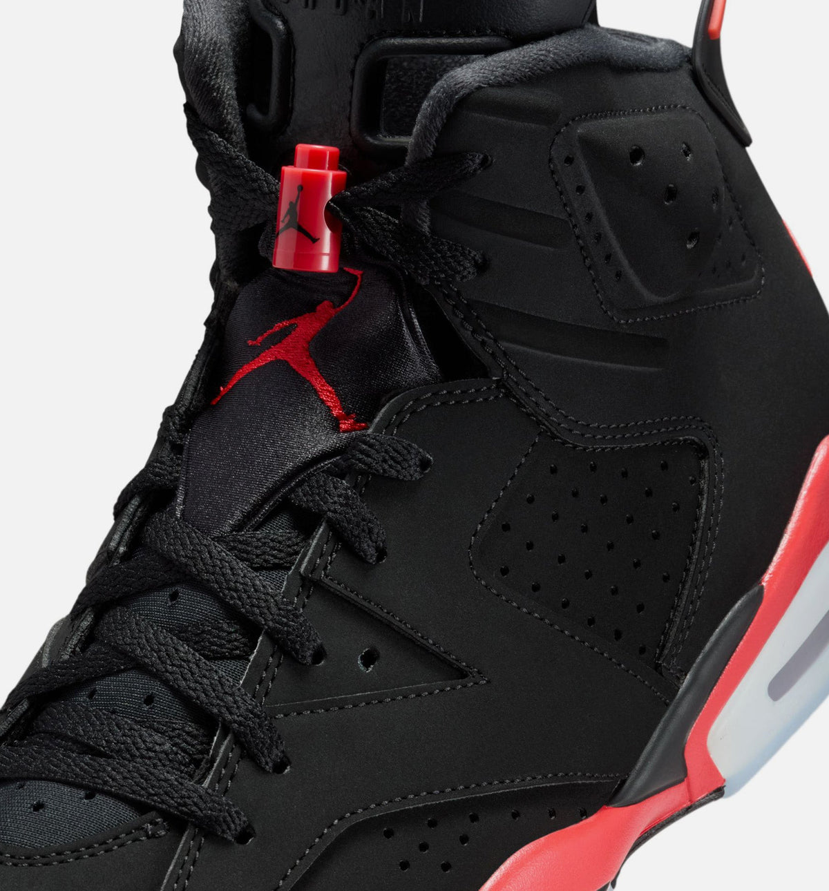 Air Jordan 6 Retro Infrared Salesman Men's – Black/Light Crimson