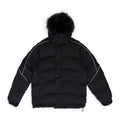 BLACK JORDAN WITH FUR HOODIE