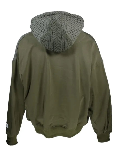 Mostly Heard Rarely Seen cable-knit hoodie