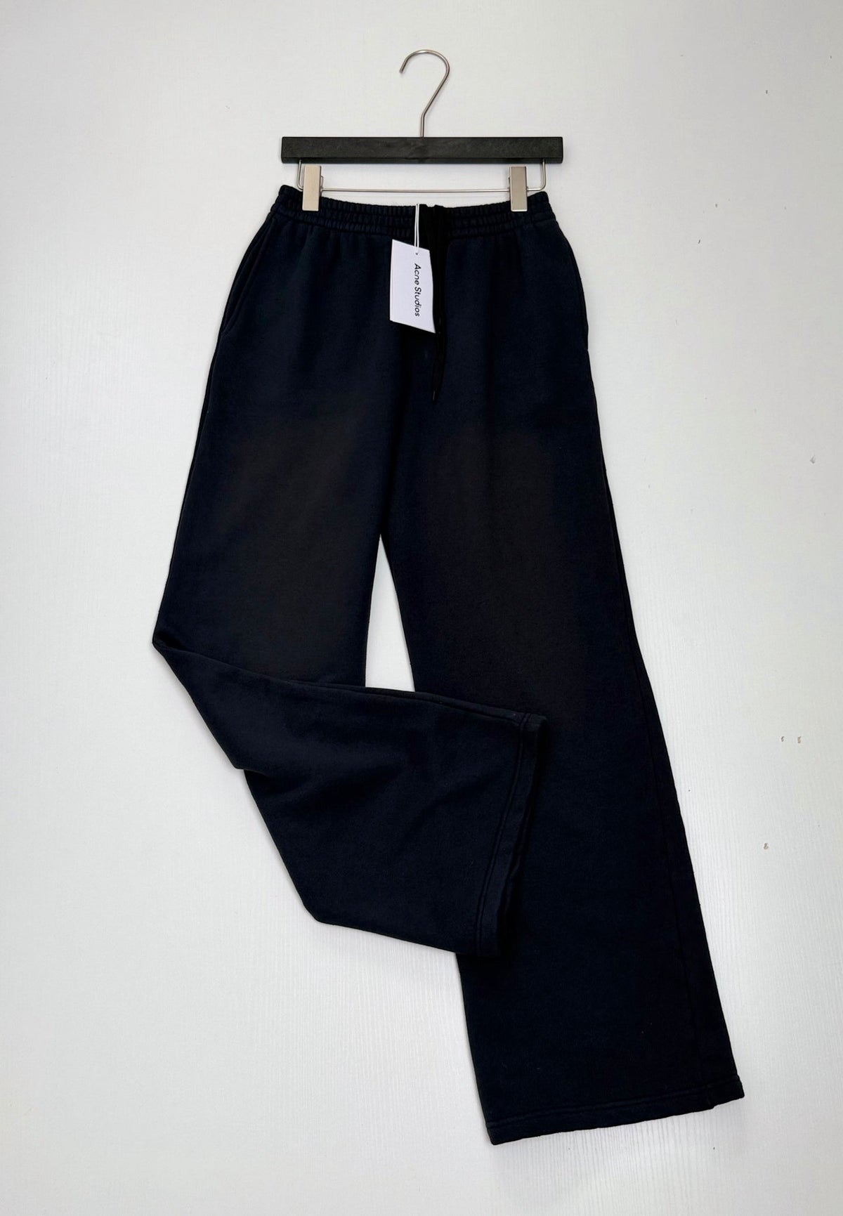 Acne Studios Drawstring Elastic‑Waist Wide‑Leg Sweatpants