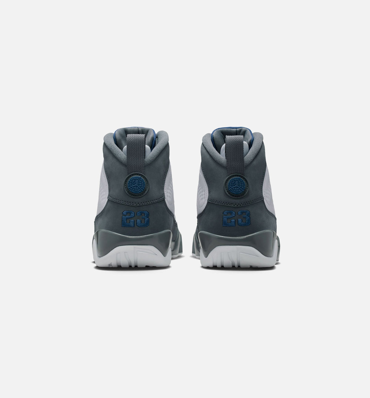Air Jordan 9 Retro Flint Grey Men's Shoes - White/Blue/Grey