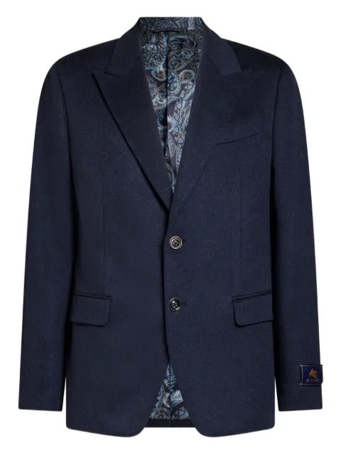 ETRO single-breasted cashmere jacket