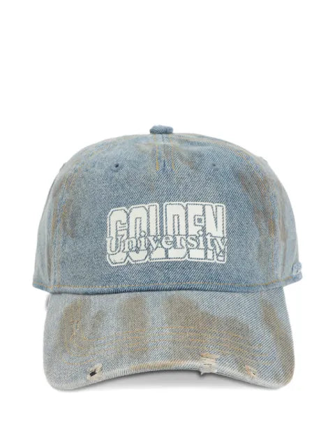 Golden Goose Jeans-distressed baseball cap