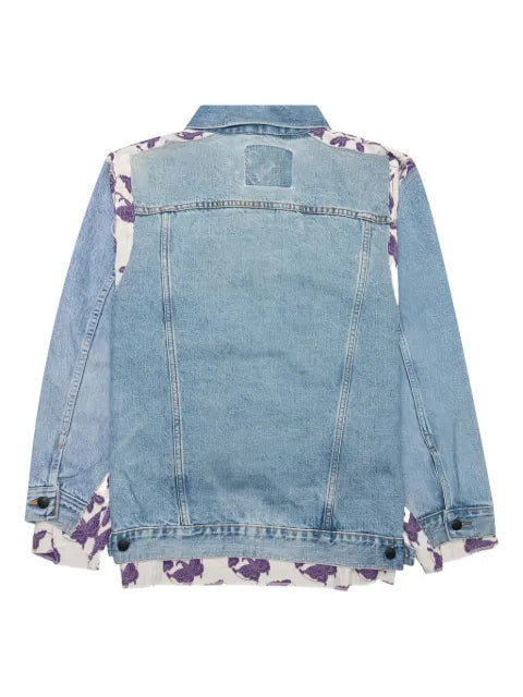 Needles butterfly-print denim jacket