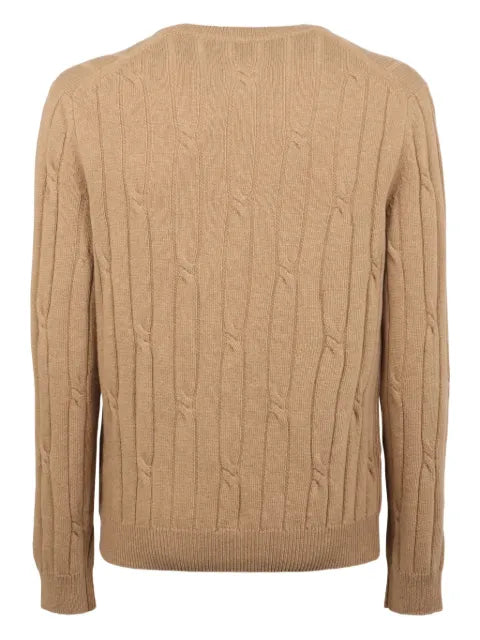 slowear cable-knit cotton sweater