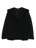 Black Comme Des Garçons hooded jacket