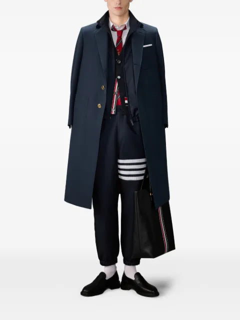 Thom Browne float ripple stitch rwb stripe cardigan