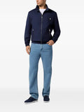Billionaire zip-up badge wool jacket