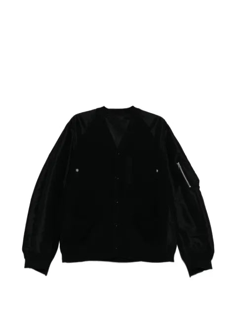 sacai zip cotton jacket