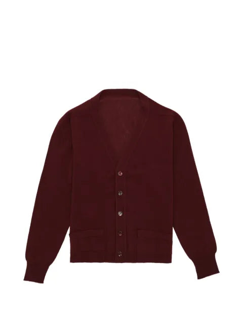Fortela V-neck welt pockets lynch knitwear