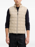 Hackett London quilted logo-embroidery gilet