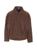Auralee button-up suede jacket