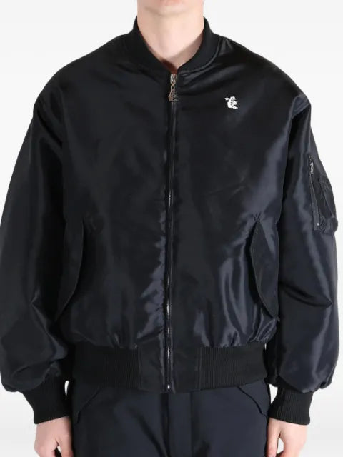 HELLSTAR logo-patch zip-up jacket