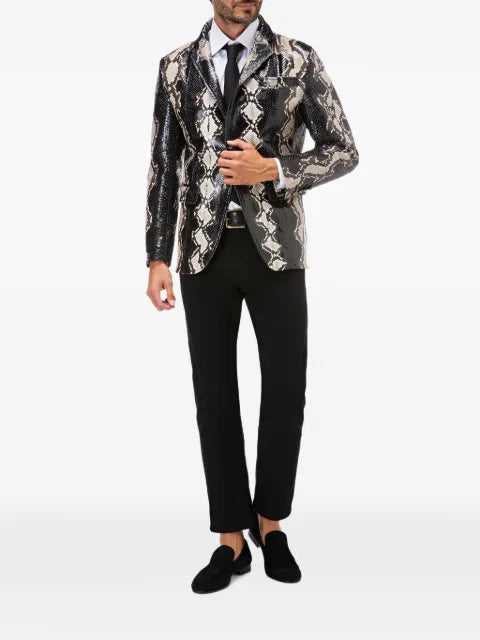 Billionaire blazer in leather