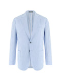 Boggi Milano Breeze super-lightweight fine pinstripe jacket in stretch cotton