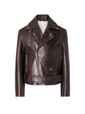 Thom Browne leather moto jacket