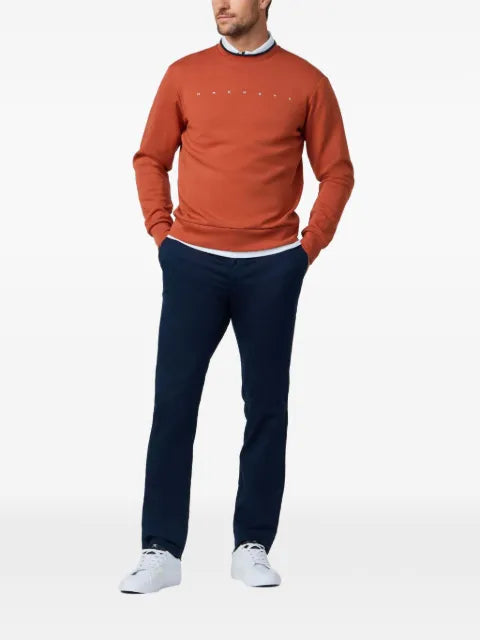 Hackett London logo-print crew-neck sweater