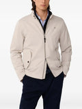 Hackett London logo-embroidered Harrington jacket