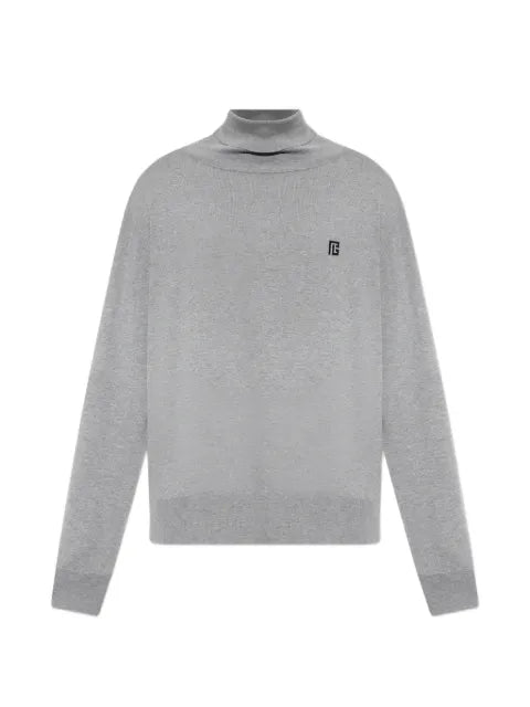 Balmain turtleneck sweater in cotton and silk