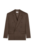 Saint Laurent double-breasted jacket in silk