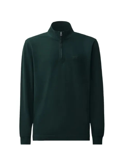 C.P. Company quarter-zip logo-patch sweatshirt
