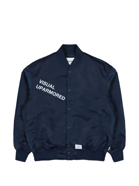 WTAPS logo-printed bomber jacket