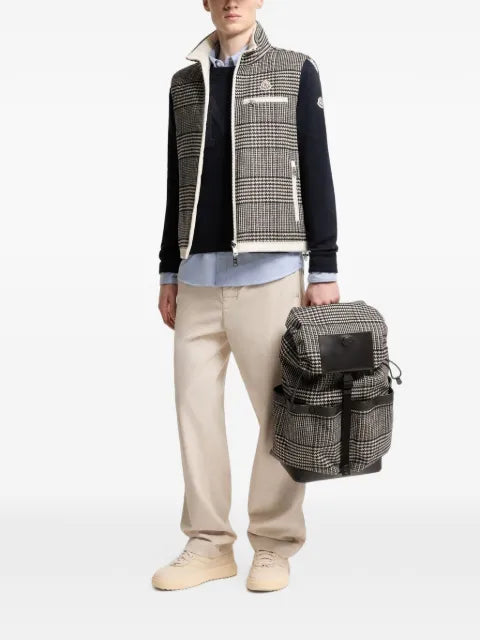 Moncler Gienah reversible wool blend down vest