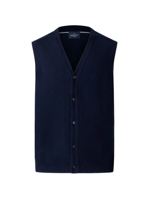 Hackett London button-up knitted vest