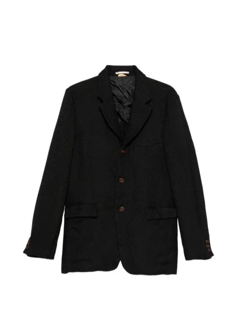 Comme des Garçons Homme Plus diagonal-stripe notched-lapels jacket