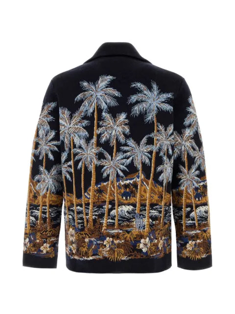 Alanui embroidered long-sleeve cardigan