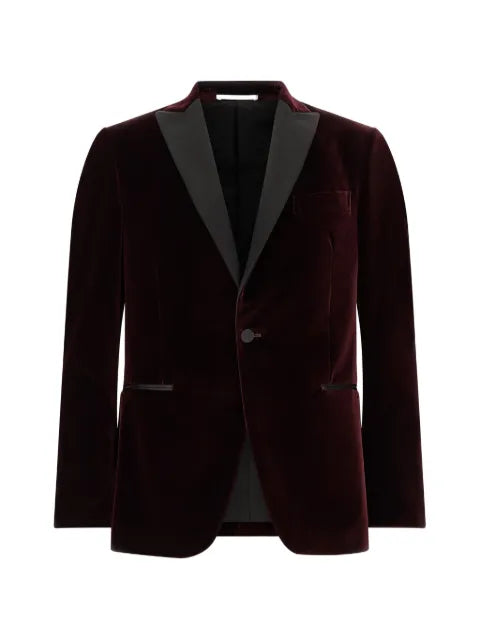 Pal Zileri velvet single-breasted blazer
