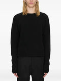 Rick Owens Tower round neck sweater in alpaca knit