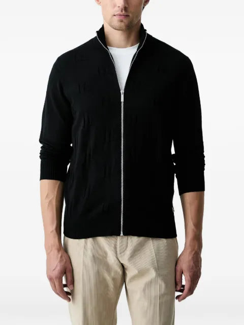 Karl Lagerfeld zip-up cardigan