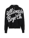 Billionaire logo-print zip-up hoodie