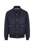Barba cashmere button-up jacket