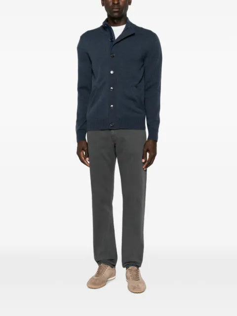 Brioni button-up high-neck cardigan
