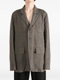 Uma Wang chevron-pattern notch-lapels jacket