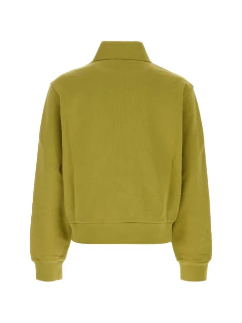 Moncler logo-patch quarter-zip sweater