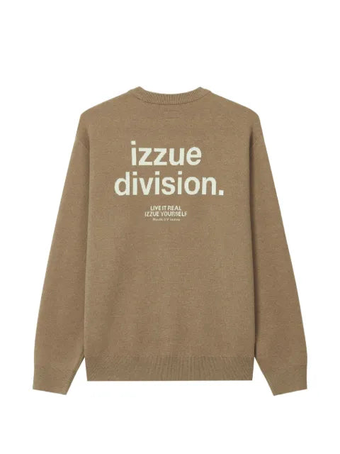 izzue logo-print crew-neck sweatshirt